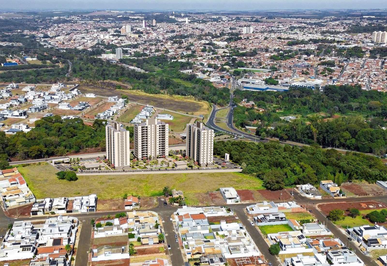 Mapa de localização do Portal Vila das Bougainvilles e do entorno